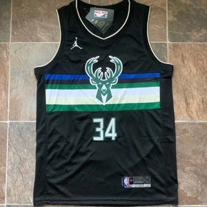 NBA Milwaukee Bucks Giannis Antetokounmpo Jordan Brand Jersey Statement Edition